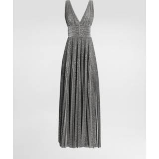 Dolce&Gabbana Metallic plissÃ© cocktail dress - silver - L