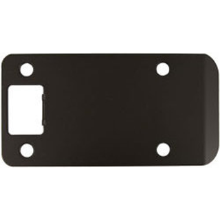 Round Corner Extended Lip Strike Plate 2-1/4 """" X 4 """" (4-1/2 """" Overordnet l?ngde) Olie-rubbet bronze af Stone Harbor Hardware