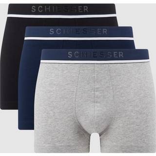 Schiesser Herren Unterwäsche blau,grau,schwarz Baumwolle & Mix unifarben