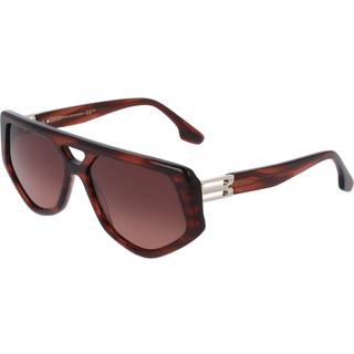 Victoria Beckham VB681S 618 58 Solbriller Kvinder Rød - Striped Red - 58mm