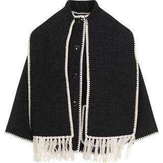 Toteme Embroidered wool-blend scarf jacket - grey - XL