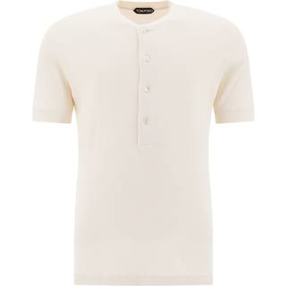 Tom Ford Knitted cotton-blend top - white - EU 46