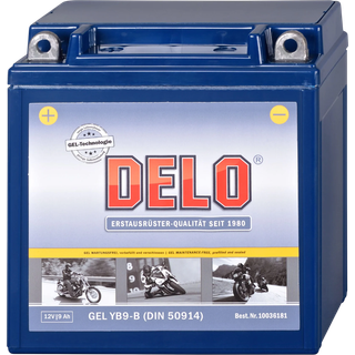 Delo Gelbatteri, Påfyldt