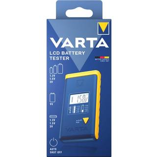Varta digital batteritester med stort LC-display