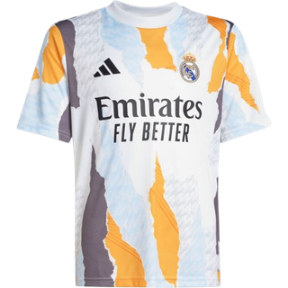 Real Madrid 24/25 opvarmningstrøje - White / Crew Orange / Charcoal / Glow Blue - XL
