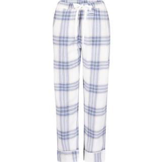 Hunkemöller Pyjamasbukser af flonel blå - XL