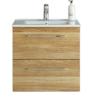 Dansani Mido+ møbelsæt 60 cm varm eg m/ Amber vask