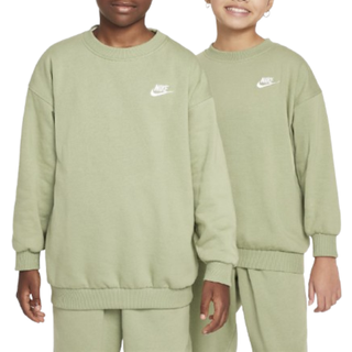 Oversized Nike Sportswear Club Fleece-sweatshirt til større børn - grøn - XS