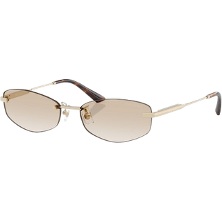 Jimmy Choo Kvinde JC4013D 300611 Solbriller Metal Guld Grå Rund Normal Skygge