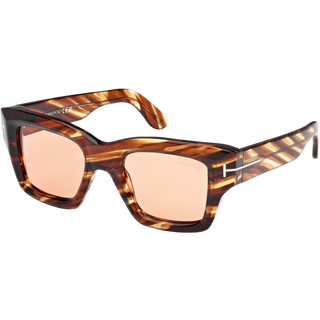 TOM FORD Mand FT1154 ILIAS 55E Solbriller Acetat Havana Brun Firkantet Fotokromatisk
