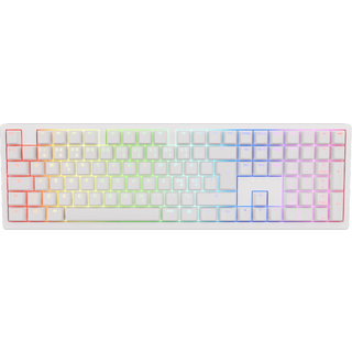 Ducky Zero - White - Cherry Brown - RGB - Trådløs -> Forventet levering: 1-2 hverdage