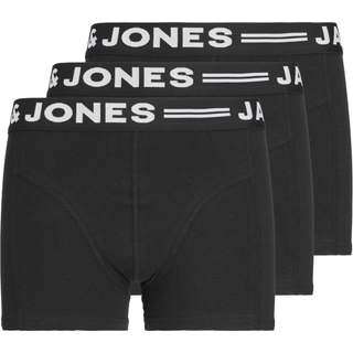 Jack & Jones 3-pak boxershorts I sort m. hvid tekst til drenge