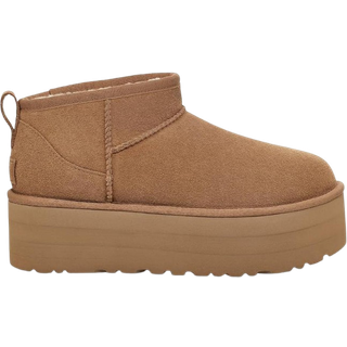 Classic Ultra Mini Platform Støvler, Chestnut, 42
