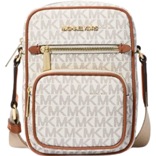MK Jet Set Medium Signature Logo Crossbody Bag - Natural - Michael Kors - ONE SIZE