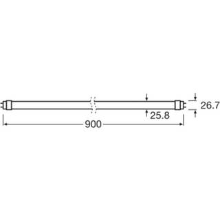 Ledvance LEDLysrør T8 EM BIO-LUMILUX 30 10W/965 4099854178290