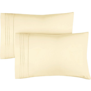 CGK Ubegr?nset dronning Pudebetr?k (S?t med 2)- Soft Hotel Quality Pillowcase Covers- Comfy Bedding for Women Men Kids & Teens-Machine Washable P