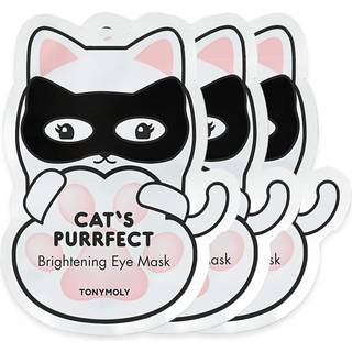 TONYMOLY Cat's Purrfect Brightening Eye Mask Styrkende jencreme bldgr og fugter med mlkeprotein 3 ct.