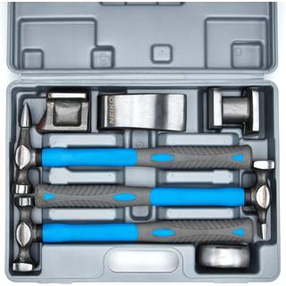 Neiko 20730a Auto Body Repair Hammer og Dolly Set Auto Body Repair Tools 7-Piece Auto Body Hammer Metal Forming Tools Set Fender Roller Auto Body