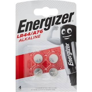 Energizer Alkaline Knapcellebatteri alkalisk, LR44/A76, 1,5 V, pakke med 4