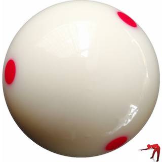 Loto AAA-klasse Pro Cup Standard Pool-Billiard Cue Ball med 6 prikker (2-1/4 '' 6 oz) (r?d)