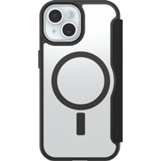 OtterBox React Folio MagSafe Apple iPhone 16e/15/14/13 Black Crystal - clear/black