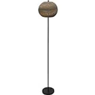 LEDVANCE gulvlampe Ball højde 116 cm, brun, bølgepap, E27