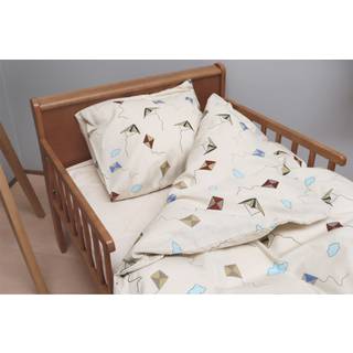 Baby sengetøj - 100% blød bomuld - Sengesæt til baby 70x100 cm - Sengetøj med dragefly