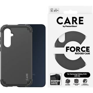 Samsung Galaxy A35 (5G) / A55 (5G) CARE by PanzerGlass Fashionable FORCE Case - MagSafe Kompatibel - Sort