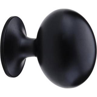 Habo Knop Victor, sort, 34x24 mm