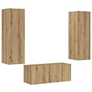 Tv-Møbel 3 Dele Konstrueret Træ - 80 cm / artisan eg