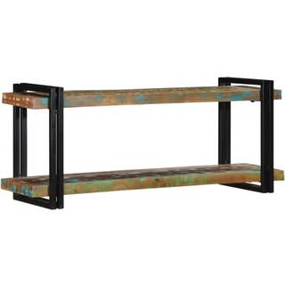 Væghylde - Massivt genanvendt træ / 110 x 33 x 45 cm