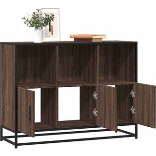 Skab 100X35X76 Cm Konstrueret Træ - Brun eg