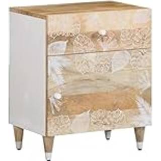 Sengebord 50X33X60 Cm Massivt Mangotræ