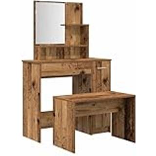 Frisørbordssæt Gammelt træ i træimprægnering