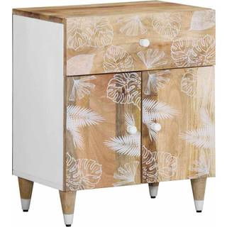 Sengebord 50X33X60 Cm Massivt Mangotræ