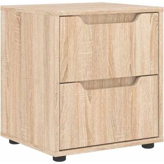 sengebord VISNES 45x40x50 cm konstrueret træ sonoma-eg