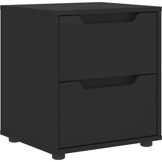 sengebord VISNES 45x40x50 cm konstrueret træ sort