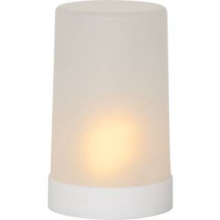 Star trading - LED -bloklys flamme lys - 14,5 cm - hvid