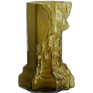 Kosta Boda - Rocky Barok vase oliven 35 cm - Krukker og vaser - Hanna Hansdotter - Grøn