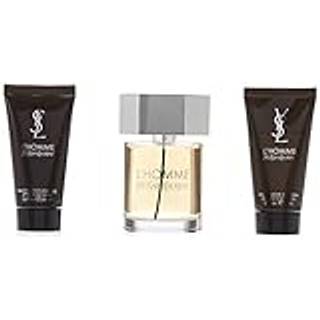 Yves Saint Laurent L'Homme gaves?t til m?nd (Eau De Toilette Spray After Shave Balm og All Over Shower Gel)