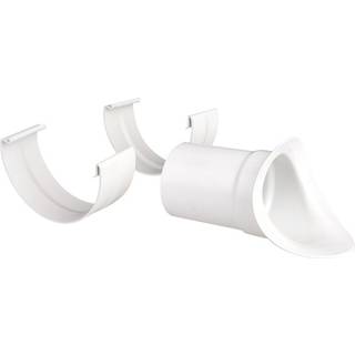 Plastmo plast justerbar tudstykke nr. 12 - 90 mm i hvid