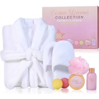 Spa Luxetique Robe and Slippers Spa Set Women Christmas Gifts til kvinder 6 stk.