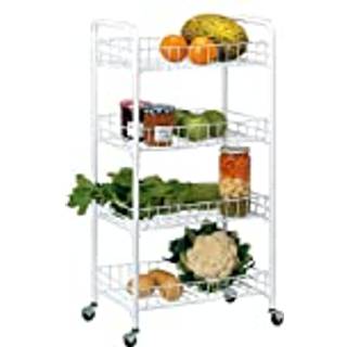 Vogn med 4 hylder og hjul