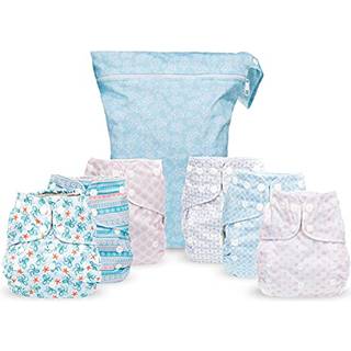 Simple Being Genanvendelige stofbleer Dobbelt kile One Size Justerbar Vaskbar Bldt Absorberende Vandtt betrk Miljvenligt unisex baby pige dre