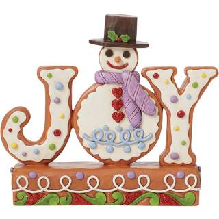 6015434 Jim Shore Snowman Sign (Joy) - P61116