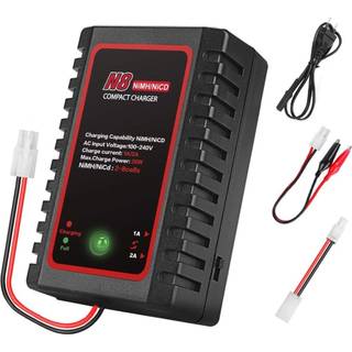 HTRC Nimh-oplader til 2-8s Nimh NiCD-batteripakker (2,4V-9,6V) med standard / Mini Tamiya-stik til Airsoft RC Bil Båd Drone