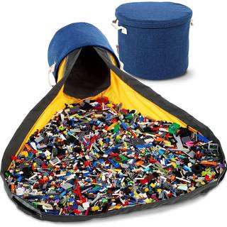 Creative QT - Slideaway Toy Storage Organizer & Play Mat til b?rn - Arrang?ropbevaringsbakke til leget?j - B?rn Leget?jskasse til drenge og piger