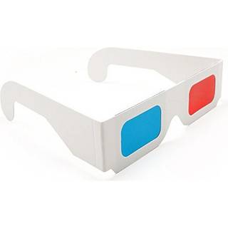 Blue Handcart 12 par r?d/cyan pap 3D -briller - hvid ramme