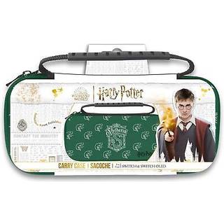 Trade Invaders Harry Potter - Slim Bag for Switch and Switch Oled - Green - Slytherin - Miscellaneous Taske - Nintendo Switch