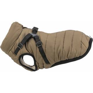 Trixie - Pirou Vinterjakke m. hundesele - Sand - S: 36 cm